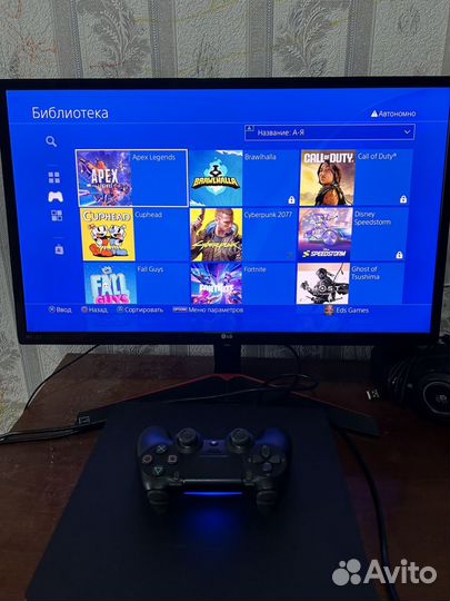 Sony playstation 4 slim 1 tb с играми