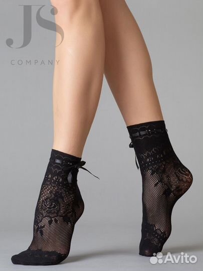 Носки Minimi Basic Rete Fiore ажурные чёрные