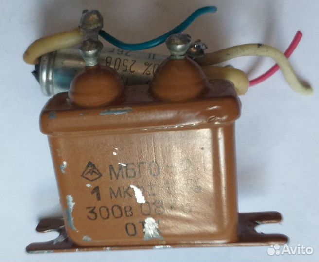 Конденсатор СССР. кбг-мн 1 мкф 400 и др