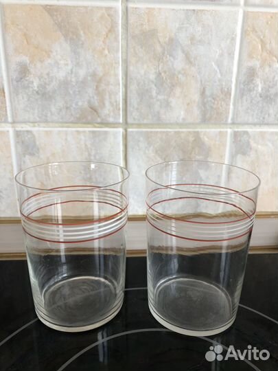 Стаканы тонкое стекло СССР