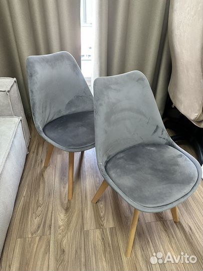 Стулья кухонные мягкие бу Frankfurt 48x82x57 серые