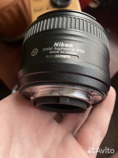 Объектив Nikon 50mm f 1 8g af s nikkor