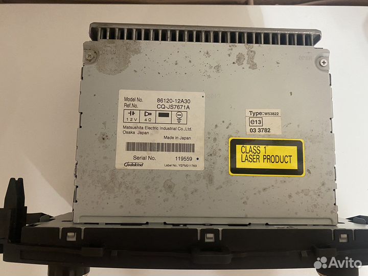 Магнитола на toyota corolla 150