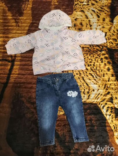Комплект ветровка и джинсы