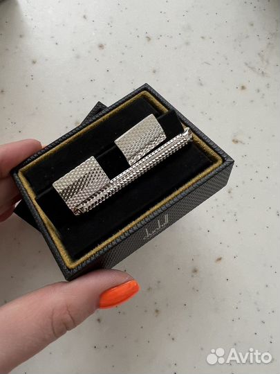 Запонки и зажим для галстука dunhill