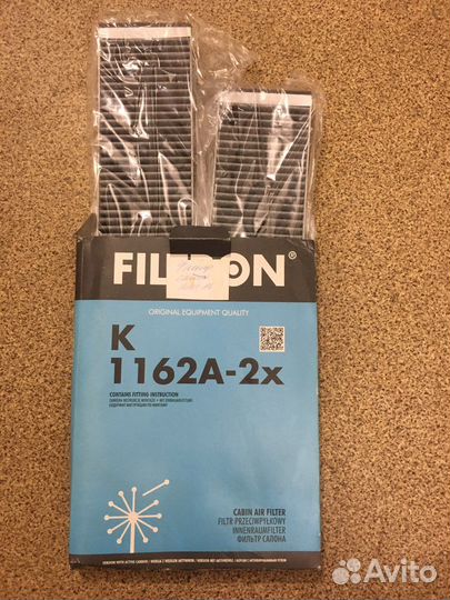 Фильтр салона Filtron K1162-2X Audi A6 allroad