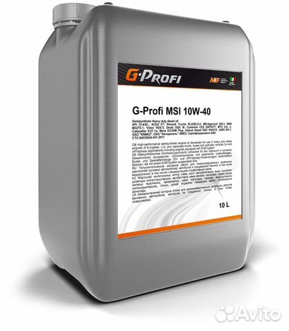 Моторное масло G-Profi MSI 10W-40 CI-4/SL объявление продам
