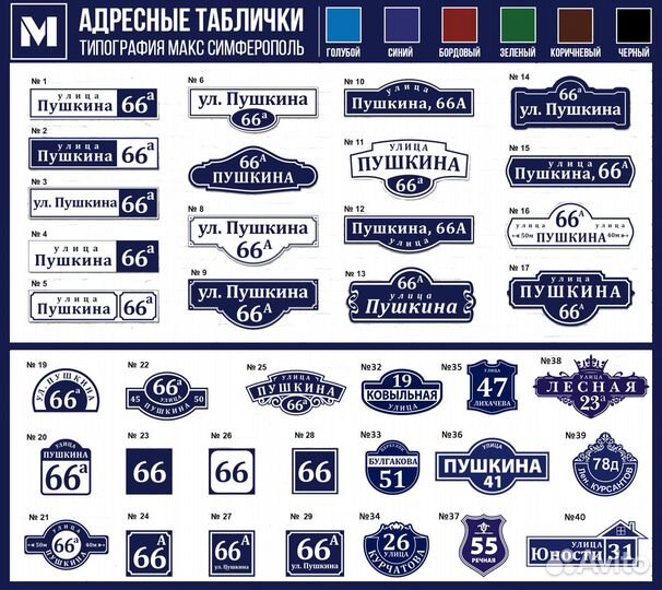 Адресные таблички Феодосия