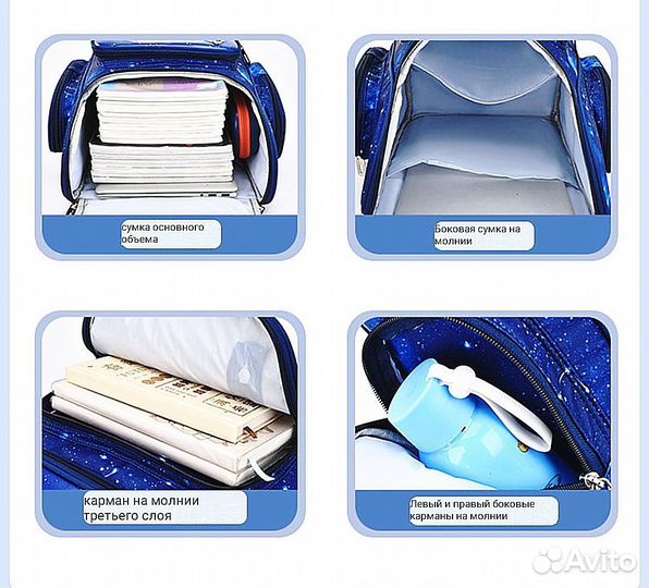 Ранец школьный рюкзак портфель в школу Космонавт