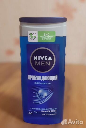 Гель для душа (для тела и волос) Nivea Men