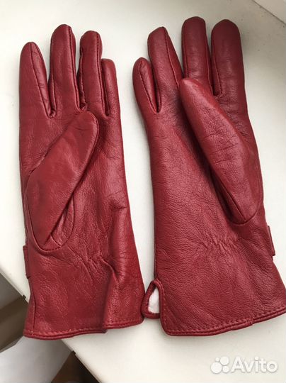 Перчатки женские кожаные 7 размер