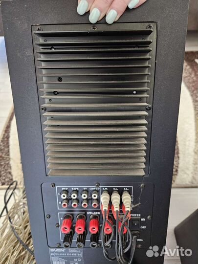 Аудиосистема 5+1 sven бу, колонки и сабвуфер