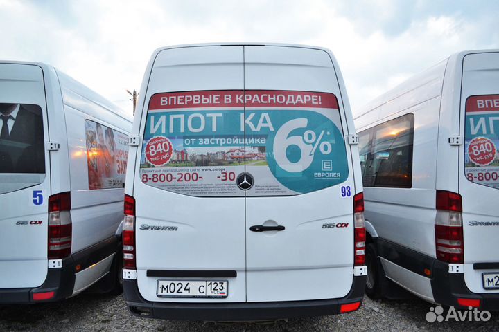 Реклама на заднее стекло / реклама на транспорте