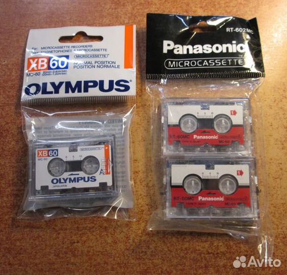 Микрокассеты Panasonic RT-60MC и Olympus XB60