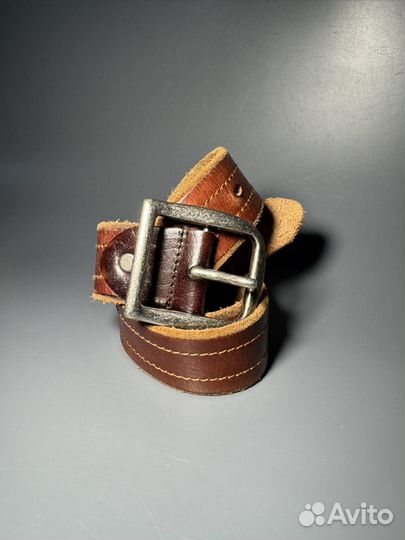 Мужской кожаный ремень ручной работы