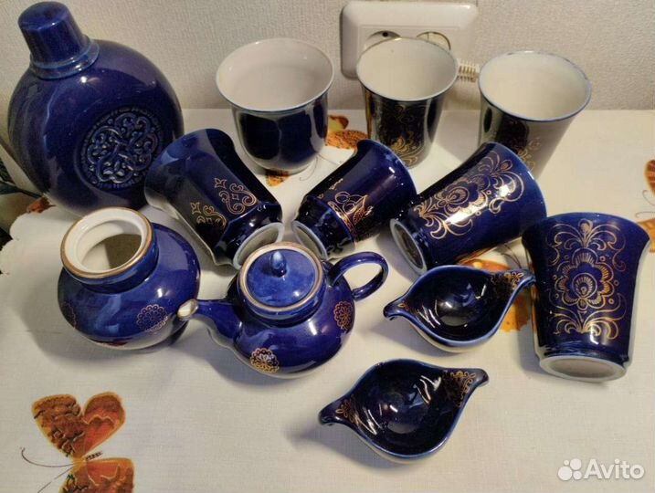 Фарфоровая посуда кобальт СССР