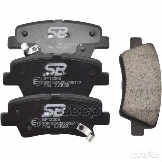 Колодки тормозные дисковые задние BP13009 SB Na