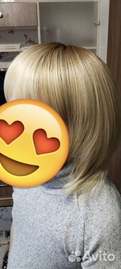 Парик натуральный блонд