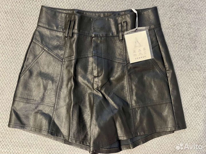 Шорты женские кожаные Р. 46-48