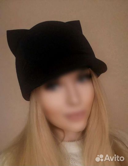 Шапка-кепка кошка