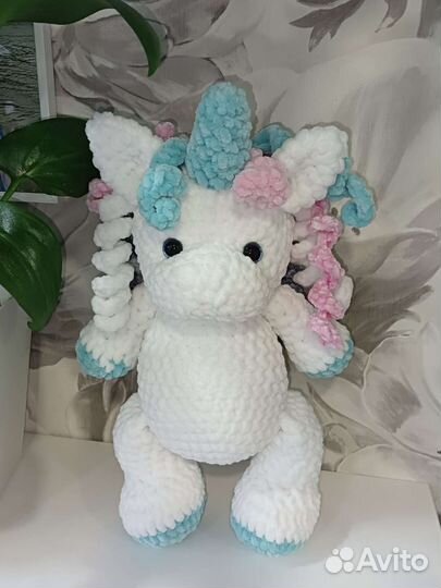 Вязаная единорожка ручной работы
