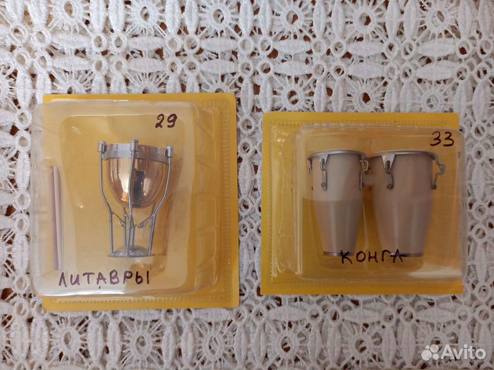 Музыкальные инструменты 9 шт мини модели