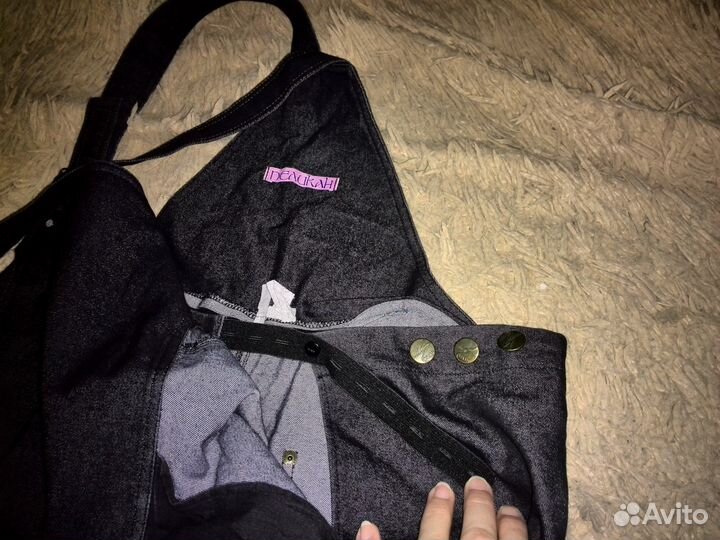 Универсальный джинсовый комбинезон для беременных