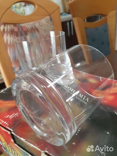 Стаканы для виски богемия хрусталь чехия 5шт