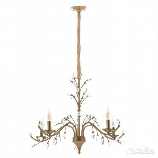 Люстра 'Риана' 5хЕ14 40Вт золото 55х55х45см