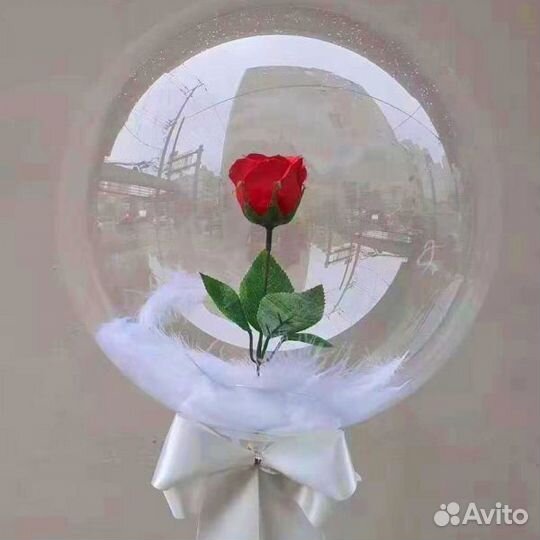 Букет роза в шаре