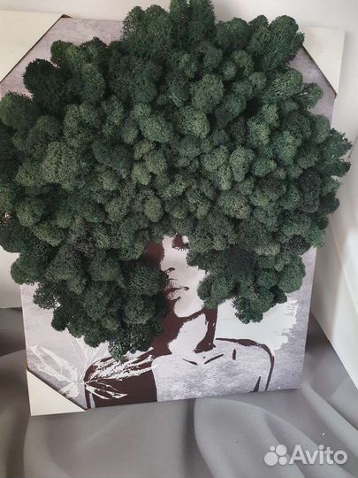 Картина с живым мхом/ панно/ мох стабилизированый