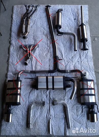 Выхлоп Mg-race нержавейка две стороны Ford Focus 3