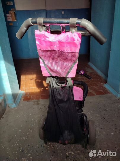 Велосипед коляска для девочки