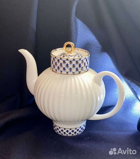 Кофейная трио кобальтовая сетка