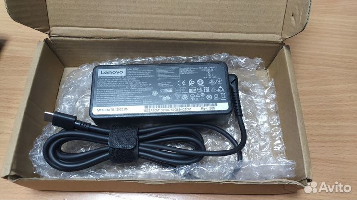 Блок питания ноутбука Lenovo type-c 20v 3.25a