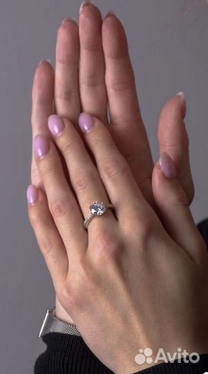 Кольцо No name с бриллиантом 2.01 ct F/VVS2