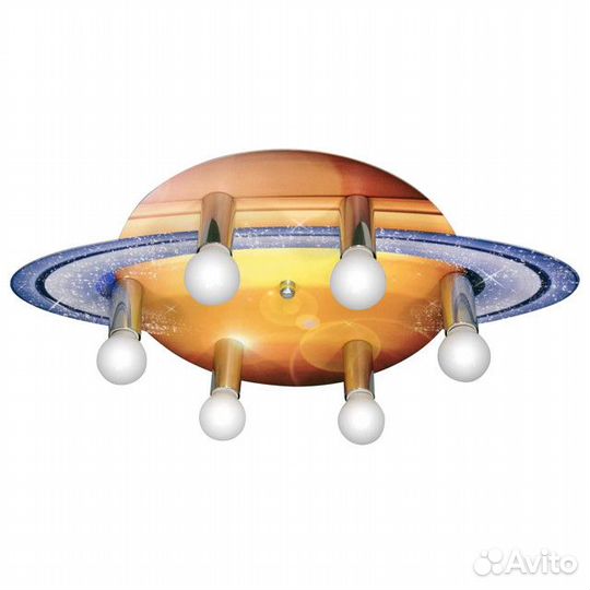 Люстра потолочная петрасвет Сатурн 6х60Вт Е14 стек