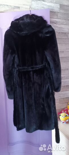 Шуба норковая с капюшоном 42 44