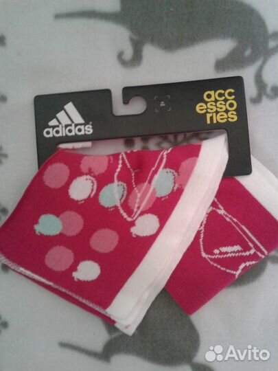 Новый шарф адидас бело/красный