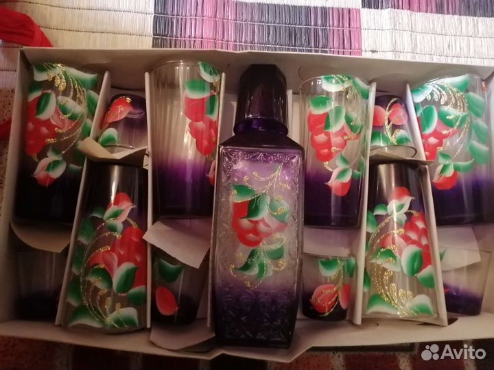 Стаканы, стопки, графин