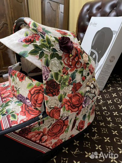 Коляска люлька cybex priam spring blossom