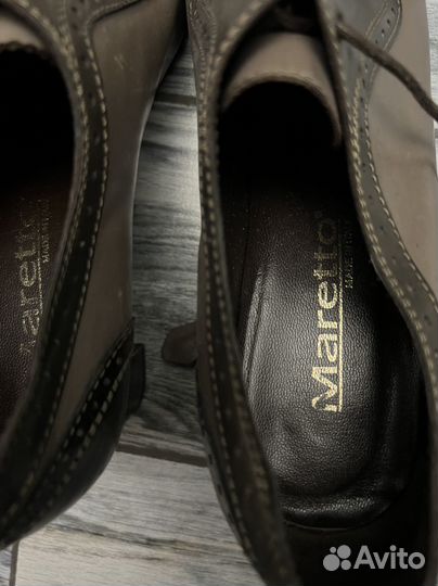 Ботильоны кожаные