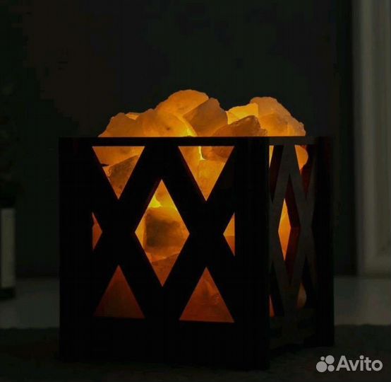 Солевая лампа корзина большая 