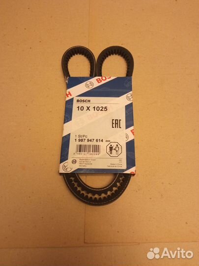 Ремень генератора на Газель,Волга,УАЗ 10х1025 bosh