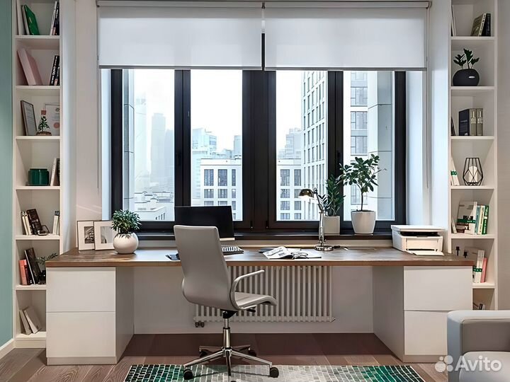 Рабочая зона у окна в рассрочку