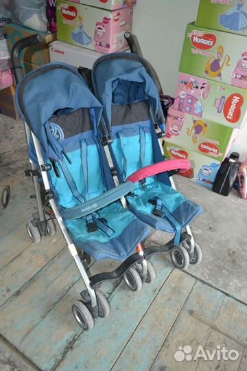 Коляска для двойни прогулочная