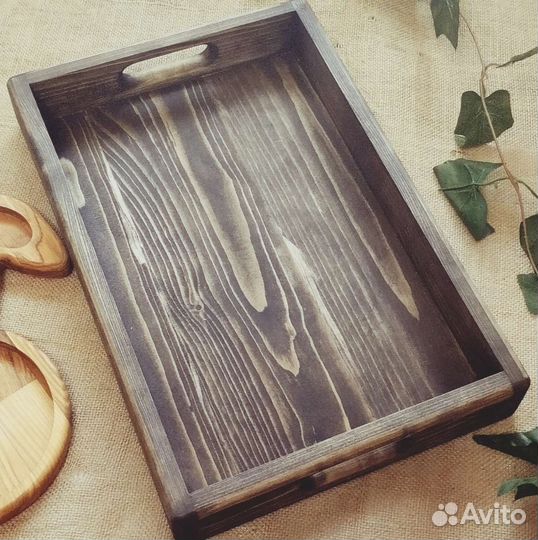 Поднос деревянный