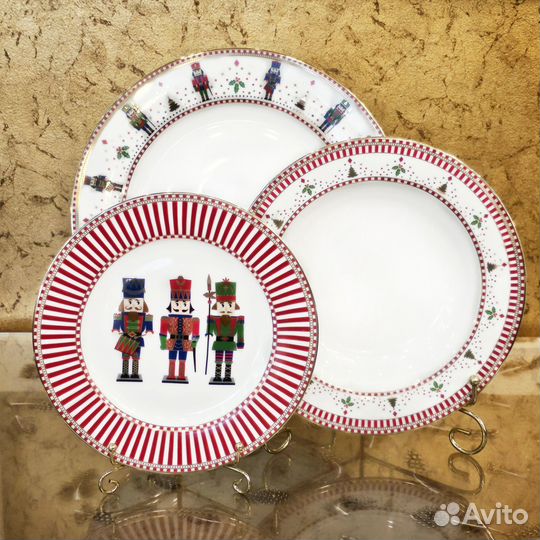 Тарелка суповая десертная обеденная Щелкунчик