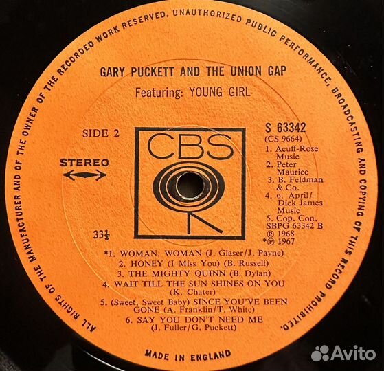 Gary Puckett (Англия 1968г.)