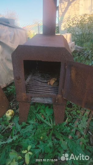 Печь буржуйка для гаража бу